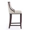 Manhattan Comfort Emperor Bar Stool in Pearl White and Walnut BS008-PW - alternate 5